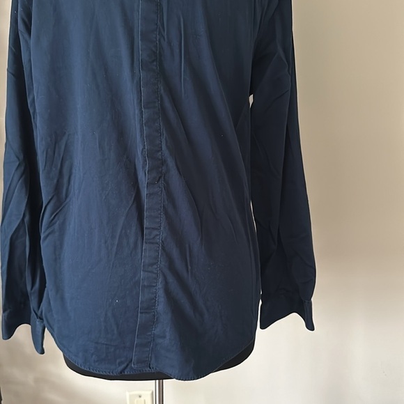 Express navy blue button-down shirt, size large - Picture 4 of 7